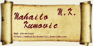 Mahailo Kumović vizit kartica